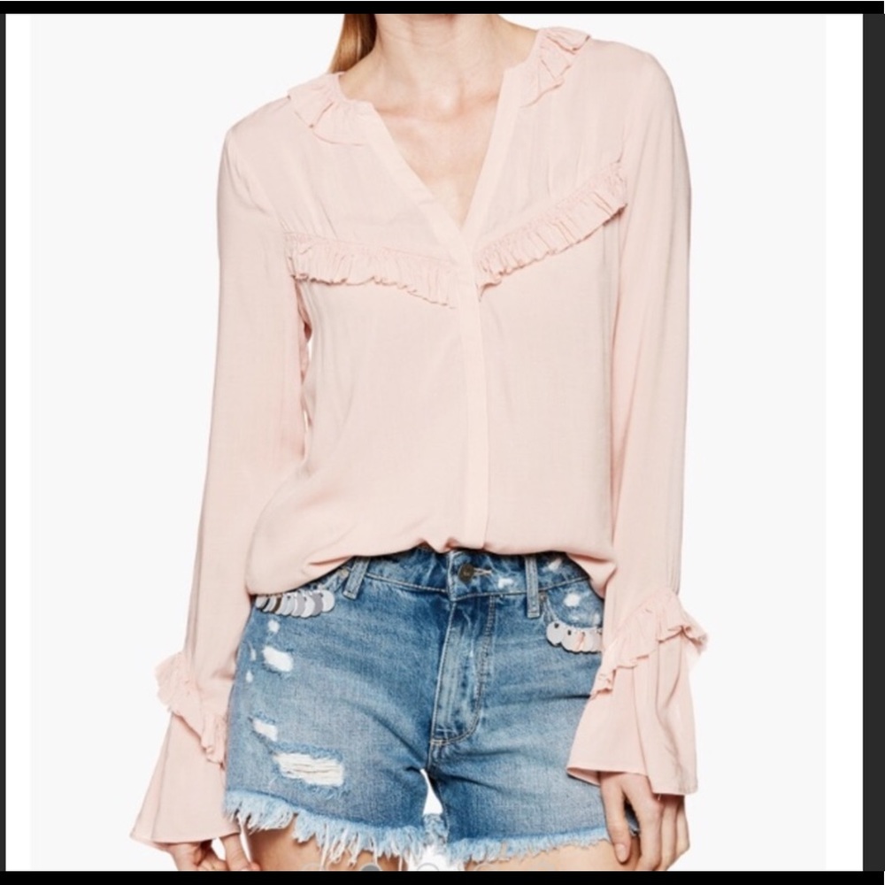 Paige light pink button down